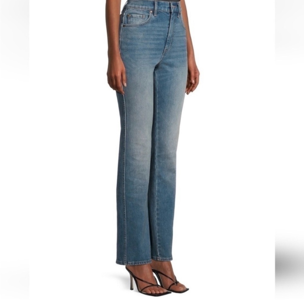 Rebecca Taylor La Vie Modern Stretch High Rise Straight Leg Denim Jeans Sz 27